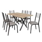 Conjunto De Mesa Com 6 Cadeiras Camila Clássica Ciplafe Craqu