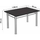 Conjunto De Mesa Com 6 Cadeiras - Cris - Ciplafe - Cromado /