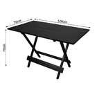 Conjunto De Mesa Com 6 Cadeiras De Madeira Dobravel 1,20x70 P