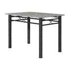 Conjunto De Mesa Com 6 Cadeiras Granada Preto E Branco Floral