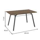 Conjunto De Mesa Com 6 Cadeiras Lotus Preto Fosco Com Rattan