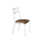 Conjunto De Mesa Com 6 Cadeiras Luna Clássica  Branco/capucci