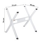 Conjunto De Mesa Com 6 Cadeiras Luna Clássica  Branco/capucci