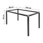Conjunto De Mesa Com 6 Cadeiras Luna Clássica Ciplafe Preto/j