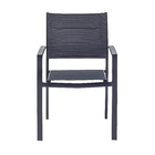 Conjunto de Mesa com 8 Cadeiras aluminío Lyra Extensível Cinza Naterial