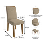 Conjunto De Mesa Com 8 Cadeiras Para Sala De Jantar 130x130 A