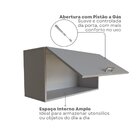 Conjunto De Mesa Com Armário De Escritório, Armário Aéreo E 3