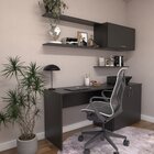 Conjunto De Mesa Com Armário De Escritório, Armário Aéreo E 3