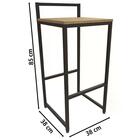 Conjunto De Mesa Com Banquetas Industrial Crome Li016/li024 K