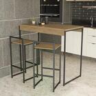 Conjunto De Mesa Com Banquetas Industrial Crome Li016/li024 K