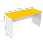 Conjunto De Mesa Com Gaveteiro De Escritório Arvo Branco E Am