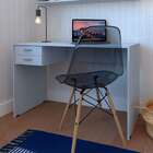 Conjunto De Mesa Com Gaveteiro De Escritório Arvo Cinza Crist