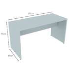 Conjunto De Mesa Com Gaveteiro De Escritório Arvo Cinza Crist