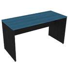 Conjunto De Mesa Com Gaveteiro De Escritório Arvo Preto E Azul