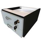 Conjunto De Mesa Com Gaveteiro De Escritório Arvo Preto E Cin