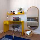 Conjunto De Mesa Com Gaveteiro E Prateleira De Escritório Hel