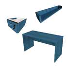 Conjunto De Mesa Com Gaveteiro E Prateleira De Escritório Hel