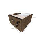 Conjunto De Mesa Com Gaveteiro E Prateleira De Escritório Hel