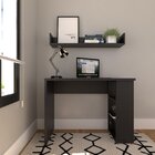 Conjunto De Mesa Com Prateleiras Para Escritório Ou Home Offi