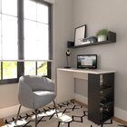 Conjunto De Mesa Com Prateleiras Para Escritório Ou Home Offi