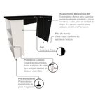 Conjunto De Mesa Com Prateleiras Para Escritório Ou Home Offi