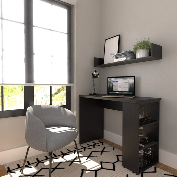 Conjunto De Mesa Com Prateleiras Para Escritório Ou Home Offi