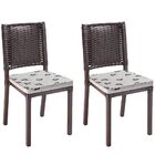 Conjunto De Mesa Com Tampo Marrom E 8 Cadeiras Veneza Tabaco