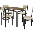 Conjunto De Mesa Copenhague Com 4 Cadeiras Copenhague Preto F