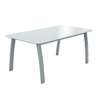 Conjunto de Mesa de Apoio com 2 Bancos Aço Alma Cinza Naterial