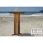 Conjunto De Mesa De Bar Em Madeira Com 4 Banquetas Altas - Mã