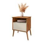 Conjunto De Mesa De Cabeceira Moreira Naturalle Off White