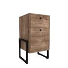 Conjunto De Mesa De Cabeceira Pilot 2 Gaveta Castanho Preto