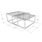 Conjunto De Mesa De Centro Duo Catarina Branca