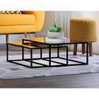 Conjunto De Mesa De Centro Duo Catarina Preta