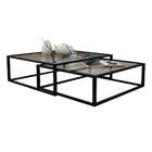 Conjunto De Mesa De Centro Duo Catarina Preta