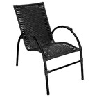 Conjunto De Mesa De Centro E 2 Cadeiras Ônix Para Área Externa