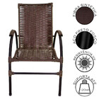 Conjunto De Mesa De Centro E 2 Cadeiras Ônix Para Área Externa