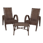 Conjunto De Mesa De Centro E 2 Cadeiras Vitória Para Área Ext