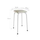 Conjunto De Mesa De Cozinha Com 4 Lugares Verona Tecido Madei