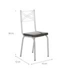 Conjunto De Mesa De Cozinha Com 6 Lugares Malva Cinza