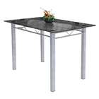 Conjunto De Mesa De Cozinha Com Tampo De Vidro E 4 Cadeiras I