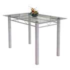 Conjunto De Mesa De Cozinha Com Tampo De Vidro E 4 Cadeiras I