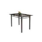 Conjunto De Mesa De Cozinha Com Tampo De Vidro E 4 Cadeiras M