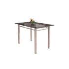 Conjunto De Mesa De Cozinha Com Tampo De Vidro E 4 Cadeiras M