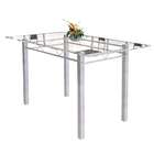 Conjunto De Mesa De Cozinha Com Tampo De Vidro E 6 Cadeiras I