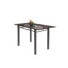 Conjunto De Mesa De Cozinha Com Tampo De Vidro E 6 Cadeiras M
