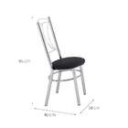 Conjunto De Mesa De Cozinha Com Tampo De Vidro E 8 Lugares Am