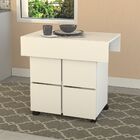 Conjunto De Mesa De Cozinha Dobrável 4 Lugares Balsamo Branco