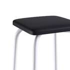 Conjunto De Mesa De Cozinha Dobrável Com 4 Lugares Asti Branc