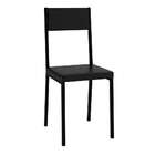 Conjunto De Mesa De Cozinha Easy Com 4 Cadeiras Preto